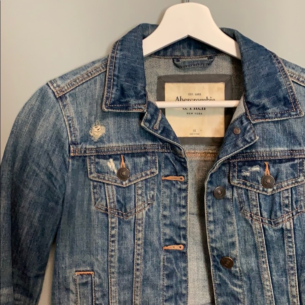 Abercrombie & Fitch Crop Jean Jacket